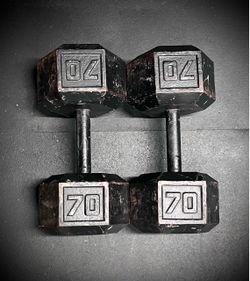 70lb Dumbbells