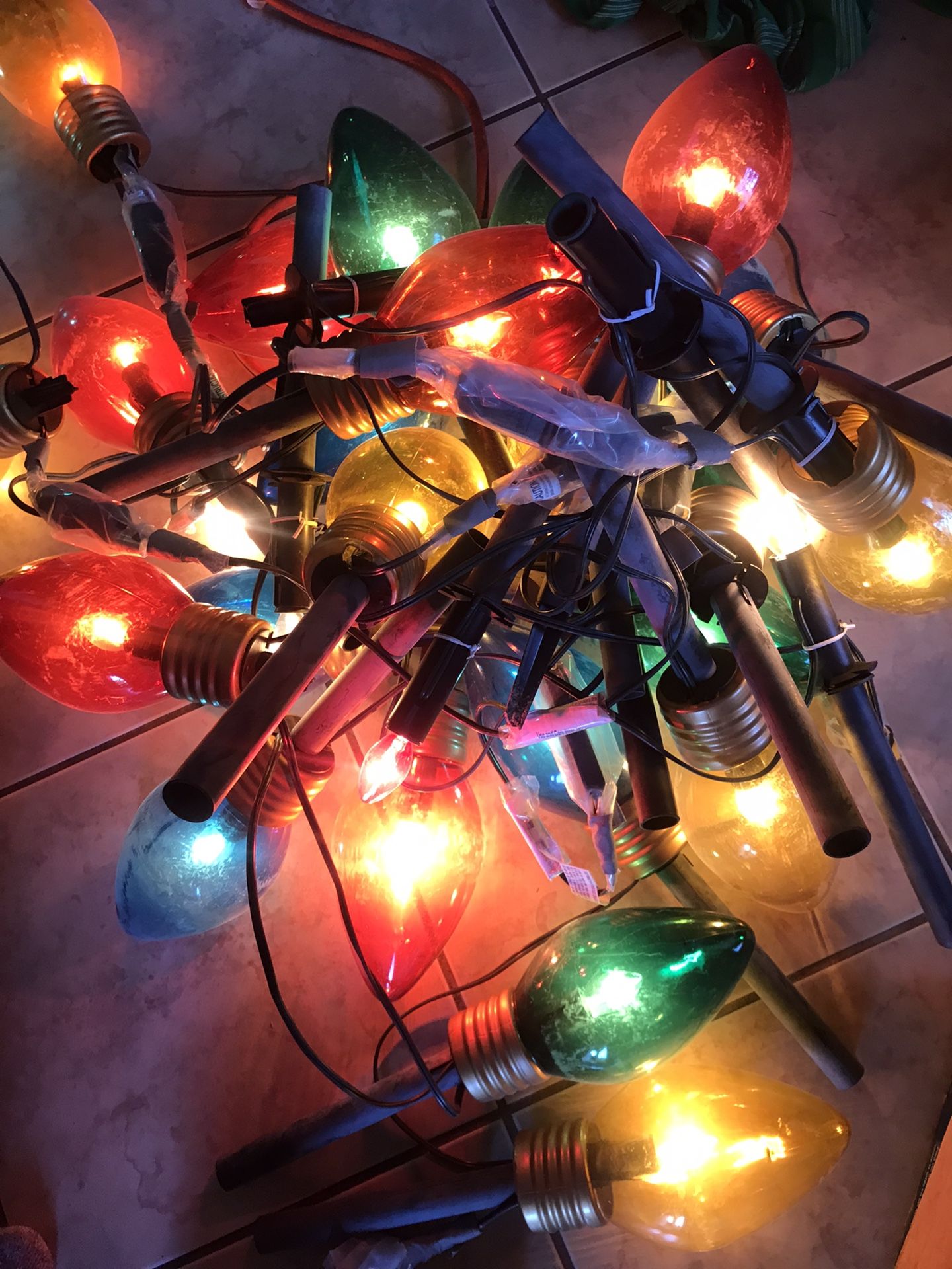 Very Large Christmas Light Bulb Decoration