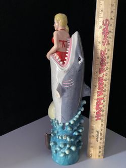 🌟 Rare Miami Brewing Shark Bait Bikini Girl Beer Tap Handle 