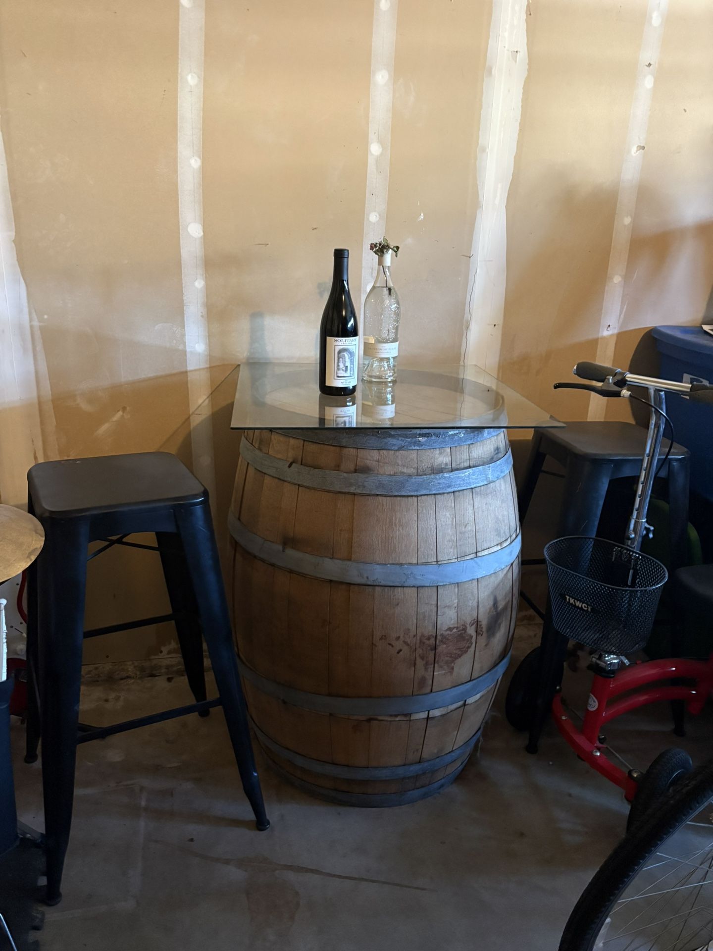 Wine Barrel Bistro Table