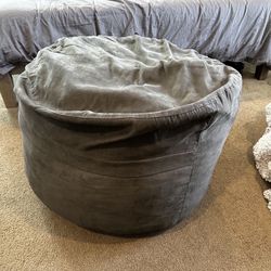 Chill Sack Memory Foam Bean Bag Chair, 3-Feet, Charcoal Micro Suede