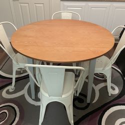 Round Wood Table 
