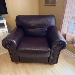Leather Sofa And Chair