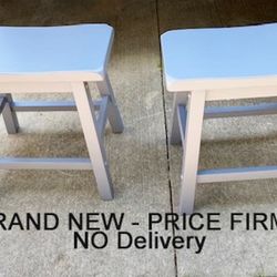 New, Price Firm, Set of 2 Vinton 18-in Saddle Stool Gray - Inspire Q