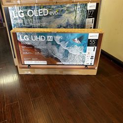 55 INCH LG UHD SMART 4k TVS AI THIN Q 