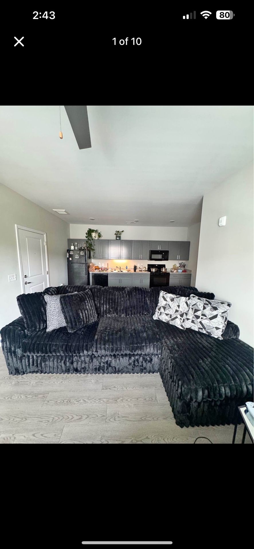 Black Sectional 