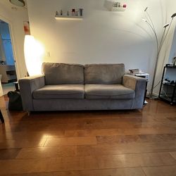 Grey Pull out sleeper sofa $200