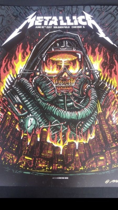 Metallica Soldier Field Poster!!!