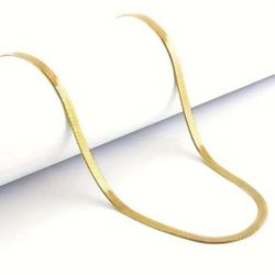 18k Gold Plated Snake Chain Necklace 