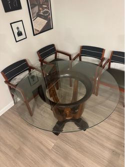 Round Glass Dining Table