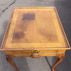 1960s Baker Furniture Walnut End Table 