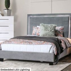 New Led Queen Size Bed Frame
