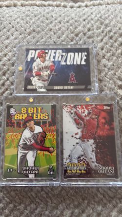 Shohei Ohtani Baseball Card Lot of 3