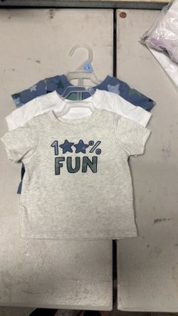 3 PCs shirts for baby boy size 3/6 months