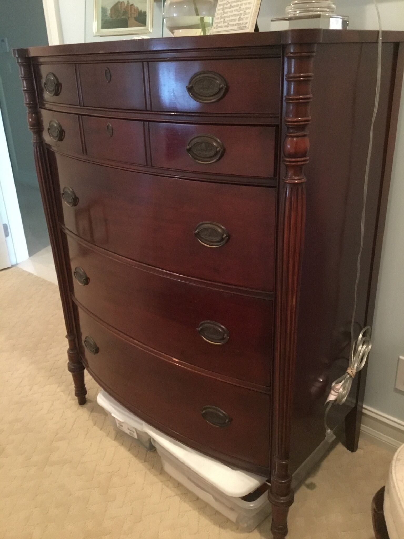 Morganton Collections 5 Drawer Mahogany Dresser/Chest