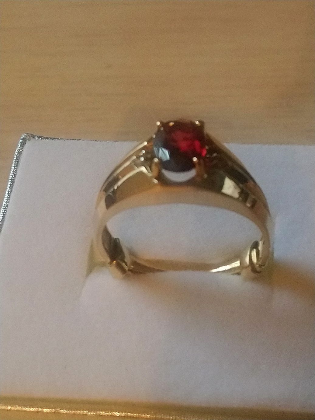 Gorgeous Gold and Ruby Unique Ring