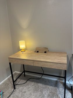 Modern Wood Writing Desk - Excellent Condition