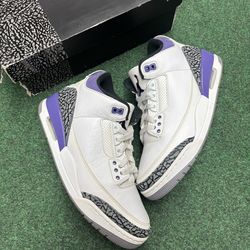 JORDAN 3 IRIS SIZE 9