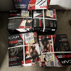 4 X 50lbs Olympic Weight Sets With Dumbbell Handle