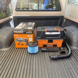 NEW RIDGID 3 Gal. 5.0 Peak HP NXT Shop Vacuum Wet Dry Vac w/Filter, Hose & Attachments