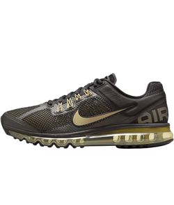 Nike Air Max 2013 Men's Shoes (HQ1927-001, Black/Flat Gold/Metallic Gold) Size 7