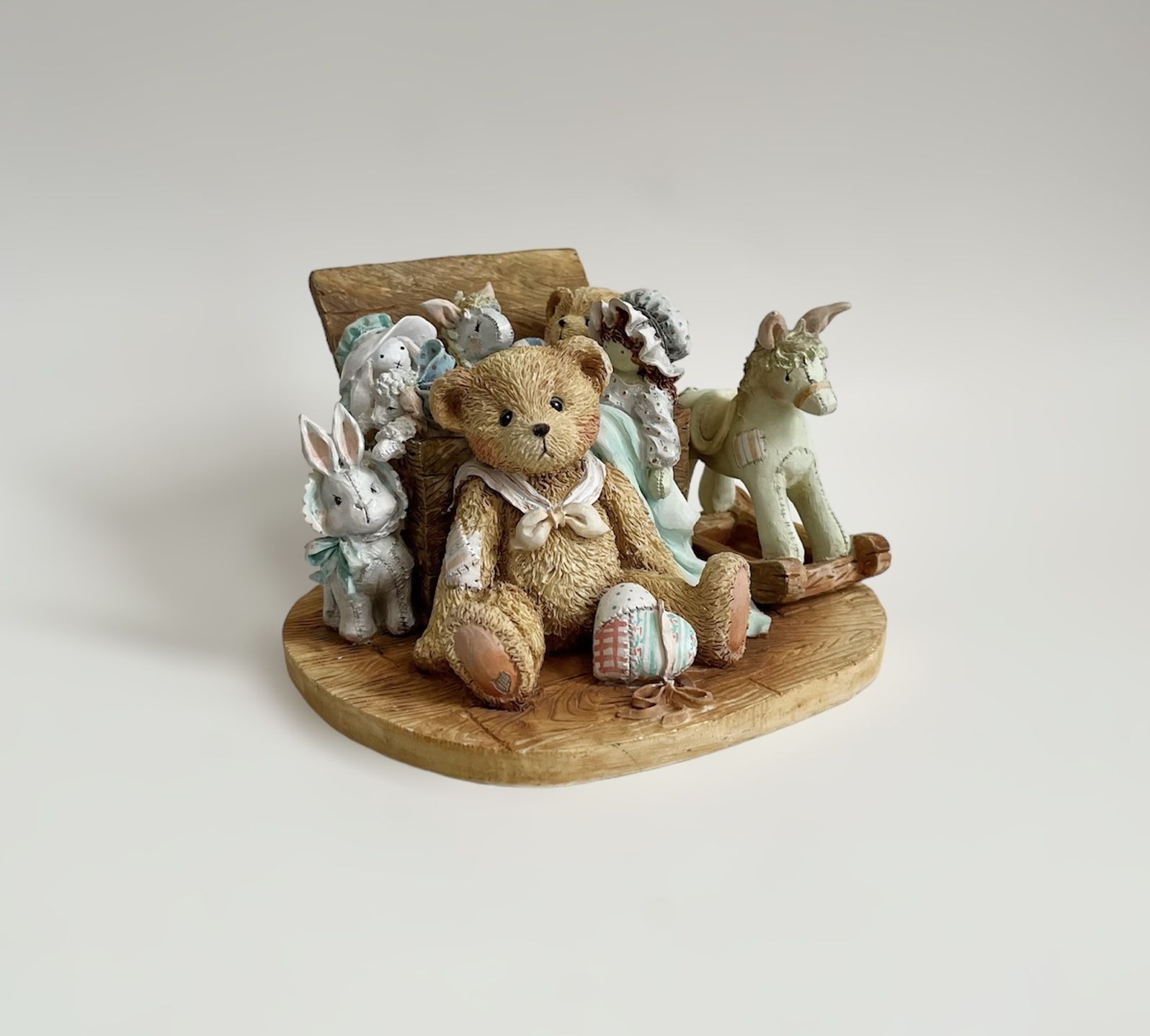 Vintage Cherished Teddies Bear Christopher Old Friends Are The Best Figurine 