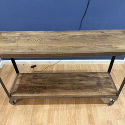 Rustic Solid Wood Console Table From World Market