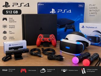 Sony PS4 Slim 512GB VR Bundle and games