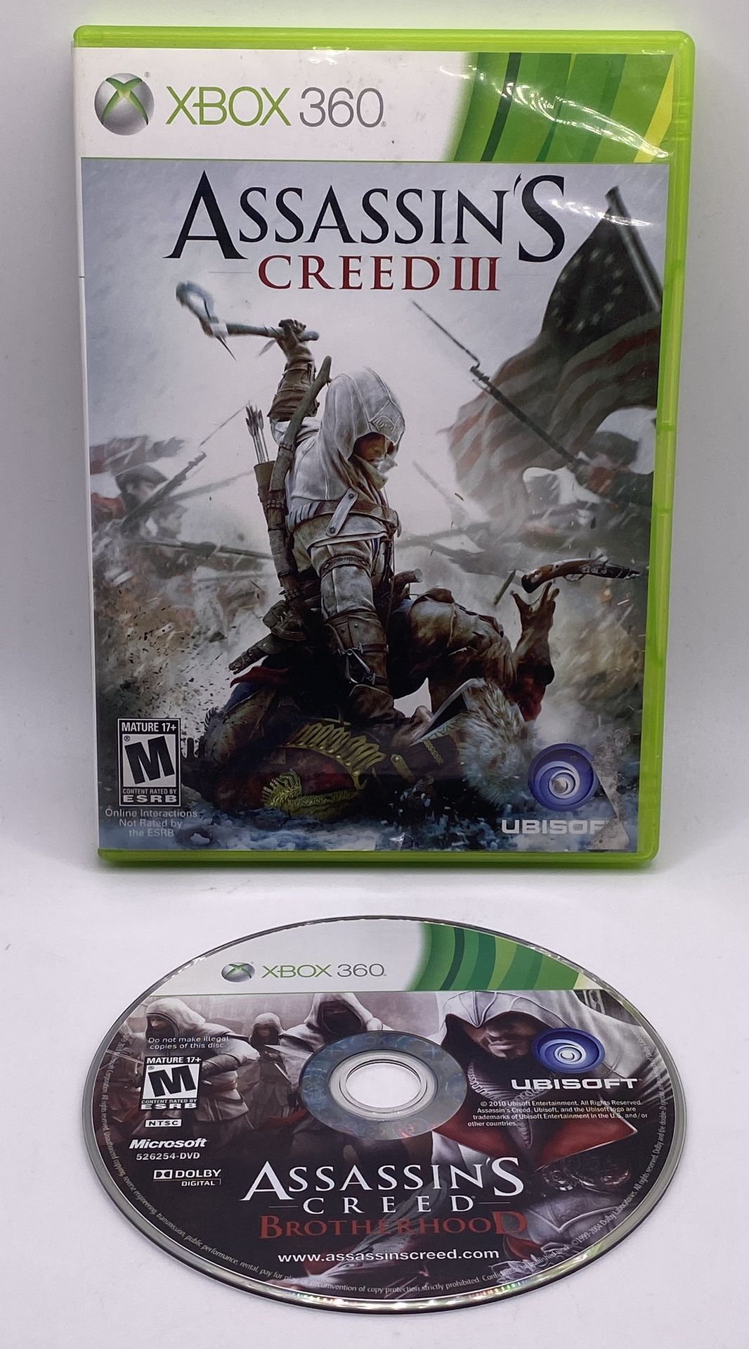 Bundle Of 2 Pack Xbox 360 Assassins Creed 3 & Brotherhood