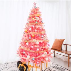 6 FT Artificial Christmas Tree Classic Xmas Pine Tree with Solid Metal Stand (TR9)(no light)