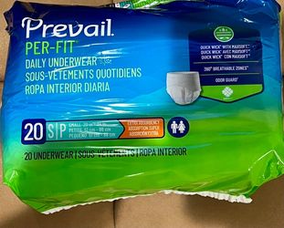 Prevail Per-Fit Adult Protective Underwear Small 20ct – Sealed
