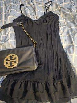 🎀FOREVER 21 🎀 Black Ruffled Mini Dress. Size L-$25🎀