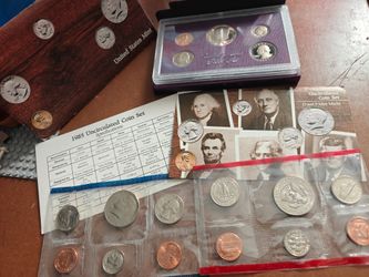 1(contact info removed) uncirculated coin proof set money