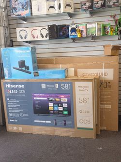 Hisense qled 58" tv cash offer