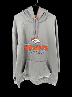 Denver Broncos Football Gray Hoodie Sweatshirt