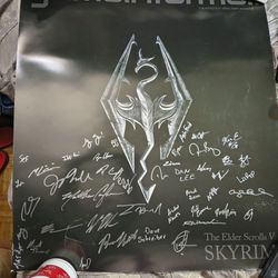 Elder Scrolls Signed Poster 