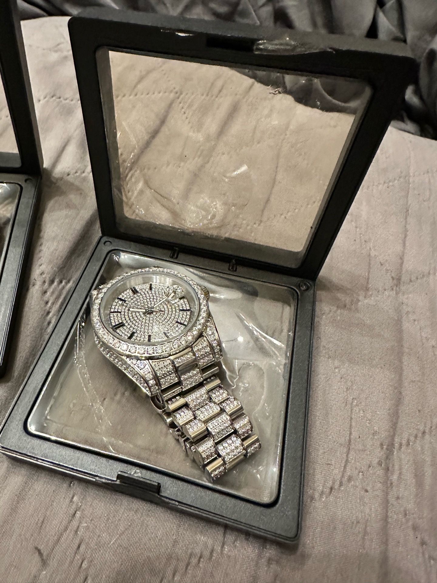 Iced out rapper watch
