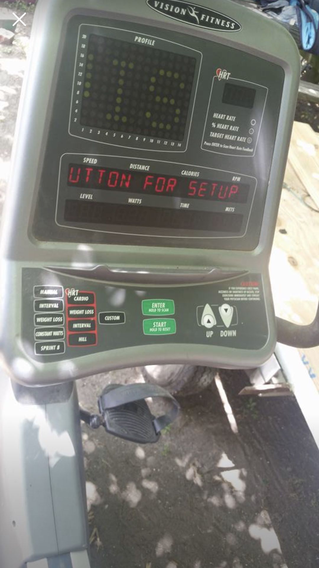 vision fitness bike r2000