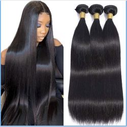 ‼️BEAUTY BUDGET‼️THREE Straight Human Hair Bundle Set $50 