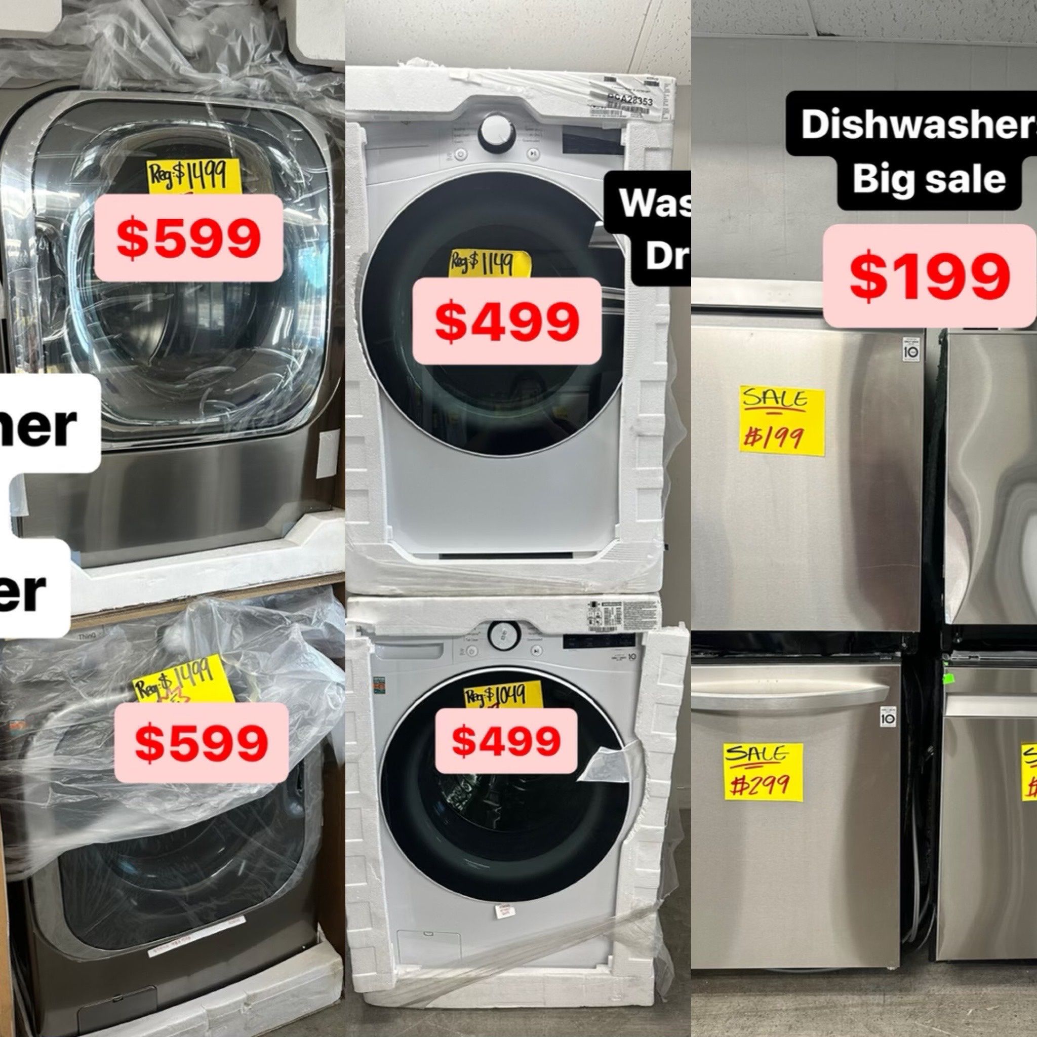 $499 Washer And Dryer Only $499