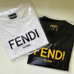 Fendi T-shirt Black And White 