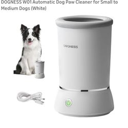 
Automatic Dog Paw Cleaner for Small to Medium Dogs (White)