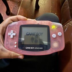 Game Boy Advanced Pink Transparent 