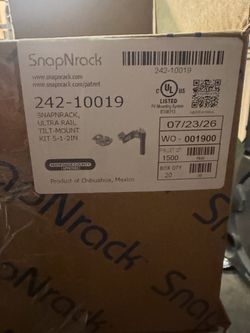 SnapNRack Ultra Rail Tilt-Mount Kit 5-1-2IN
