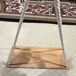 Plant stand with wood