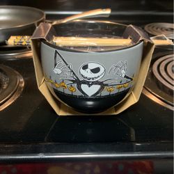 The Nightmare Before Christmas, Ceramic Bowl And Chopsticks