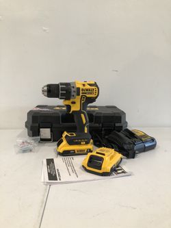 DEWALT 20-Volt MAX XR Lithium-Ion Cordless Brushless Hammer Drill/Driver Kit w/ Tool Connect, (2) Batteries 2.0Ah & Charger