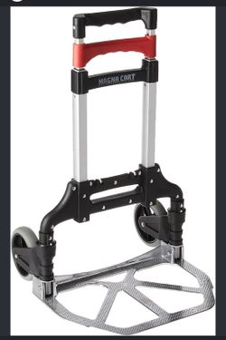 Magna Cart Personal 150 Pound Capacity Aluminum Folding Hand Truck Dolly Trolley