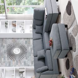 Sectional With Ottoman Reversible /// Financing Available 