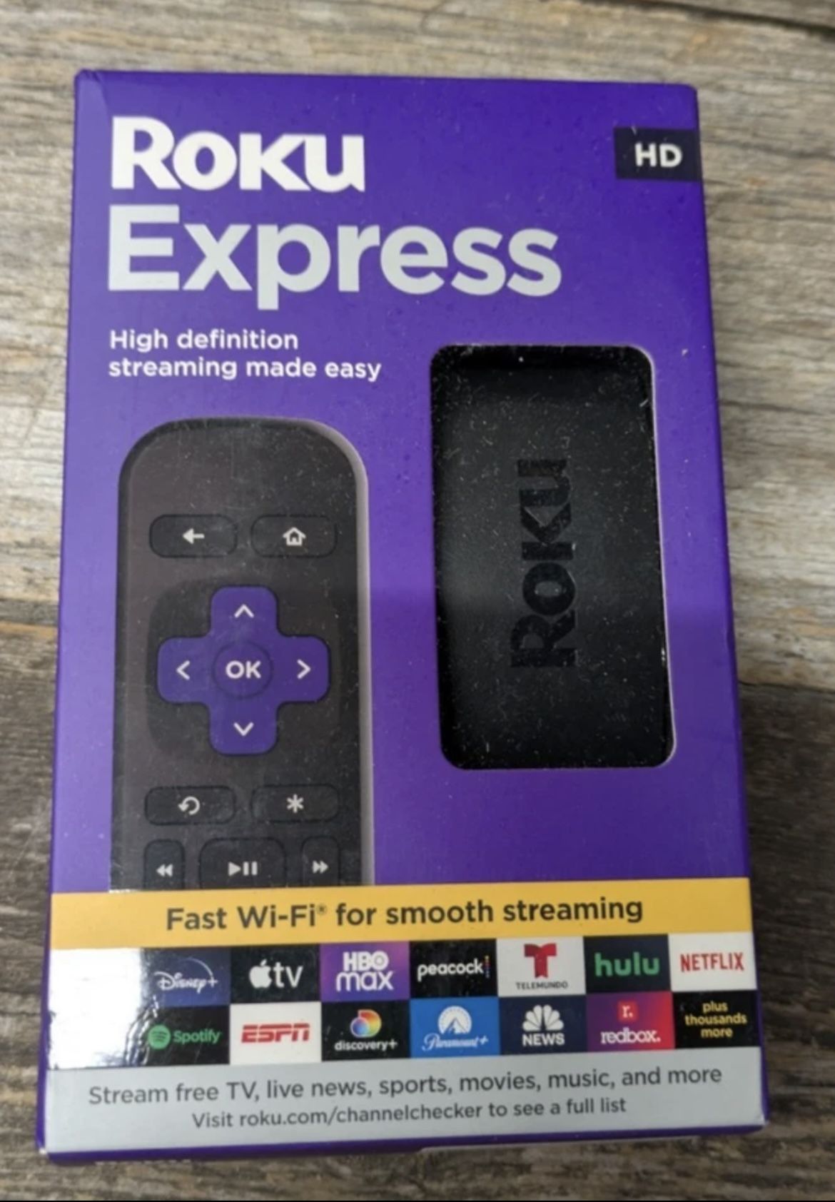 Roku Express HD Streaming Media Player - New in Box
